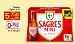 Recheio Cerveja Sagres Mini promoção