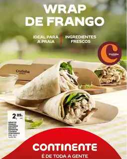 Continente Wrap de frango maionese bacon e espinafre cozinha continente promoção