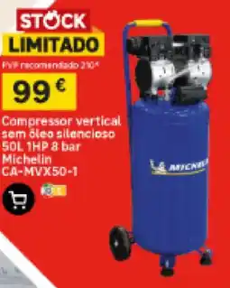 Leroy Merlin Compressor vertical sem óleo silencioso michelin promoção