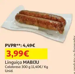 Auchan Linguiça mabiju promoção