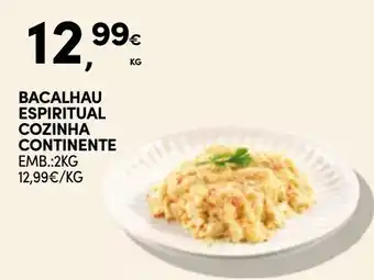 Continente Bacalhau espiritual cozinha continente promoção