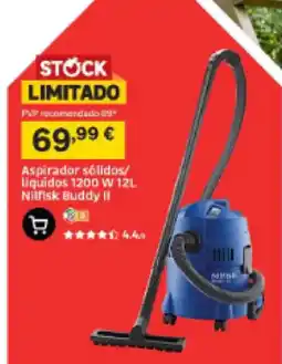 Leroy Merlin aspirador sólidos/liquidos 1200 w 12l nilfisk buddy ii promoção