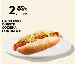 Continente Cachorro quente cozinha continente promoção