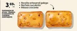 Continente Empanada de atum/frango e cogumelos cozinha continente promoção