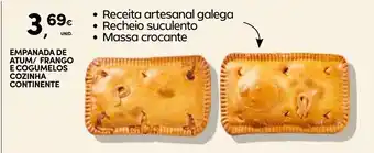 Continente Empanada de atum/frango e cogumelos cozinha continente promoção
