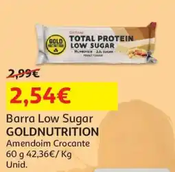 Auchan Barra Low Sugar Goldnutrition promoção