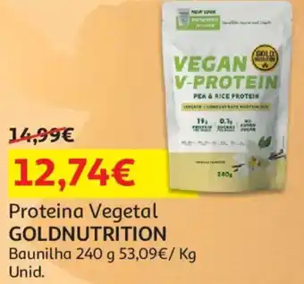 Auchan Proteina Vegetal Goldnutrition promoção