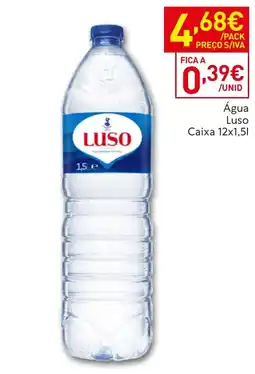 Recheio Água Luso promoção