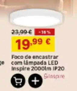 Leroy Merlin Foco de encastrar com lâmpada led inspire promoção