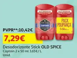 Auchan Desodorizante Stick Old Spice Captain promoção