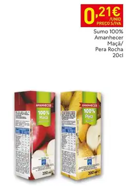 Recheio Sumo 100% Amanhecer Maçã/ Pera Rocha promoção
