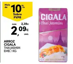 Continente Arroz Cigala Thai Jasmim promoção