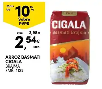 Continente Arroz basmati cigala brajma promoção