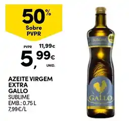 Continente Azeite virgem extra gallo sublime promoção