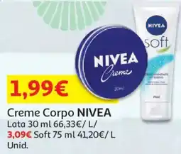 Auchan Creme Corpo NIVEA promoção