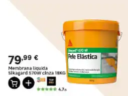 Leroy Merlin Membrana liquida sikagard 570w cinza promoção