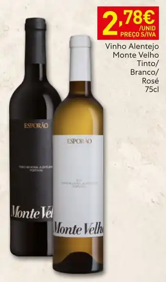 Recheio Vinho Alentejo Monte Velho promoção
