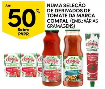 Continente Derivados de tomate da marca compal promoção