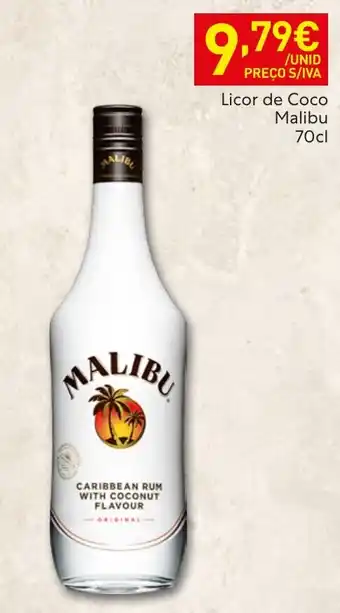 Recheio Licor de Coco Malibu promoção