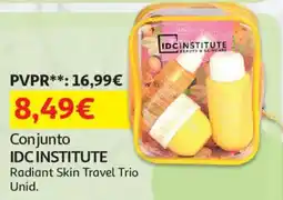 Auchan conjunto idc institute radiant skin travel trio unid. promoção
