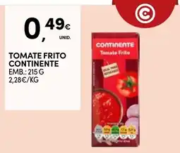 Continente Tomate frito continente promoção