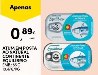 Continente Atum em posta ao natural continente equilíbrio promoção
