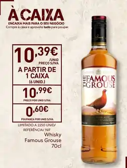 Recheio Whisky Famous Grouse promoção