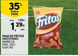 Continente Fritos snacks matutano barbecue promoção