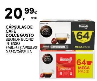 Continente Cápsulas de café Dolce Gusto Buondi/Buondi Intenso promoção