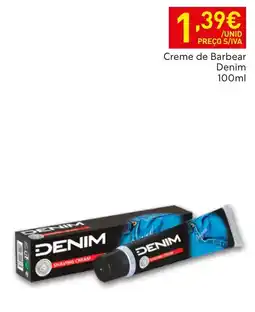 Recheio Denim creme de barbear promoção