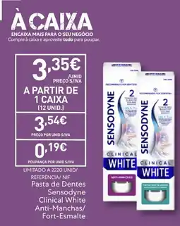 Recheio Pasta de Dentes Sensodyne Clinical White Anti-Manchas/ Fort-Esmalte promoção