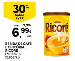 Continente Bebida de café e chicória ricoré promoção