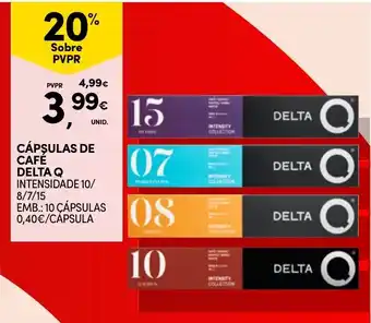 Continente Cápsulas de café delta q promoção