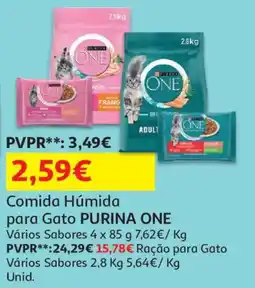 Auchan comida húmida para gato purina one promoção