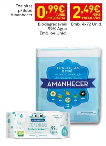 Recheio Toalhitas p/Bebé Amanhecer promoção