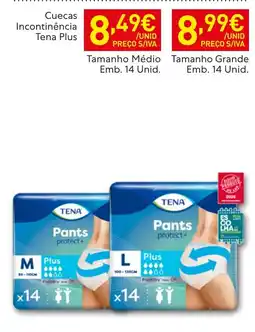 Recheio Cuecas incontinência tena plus promoção