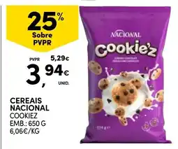 Continente Cereais nacional cookiez promoção