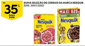 Continente Cereais da marca Nesquik promoção