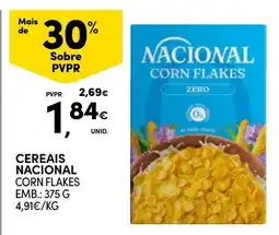 Continente Cereais nacional corn flakes promoção