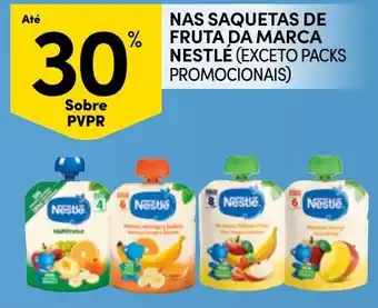 Continente saquetas de fruta da marca nestlé promoção