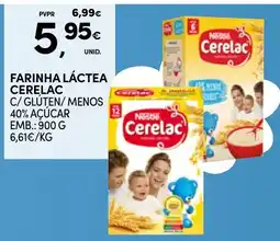 Continente Farinha láctea cerelac promoção