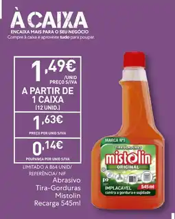 Recheio Abrasivo Tira-Gorduras Mistolin promoção