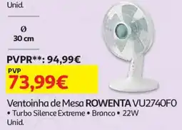 Auchan Ventoinha de mesa rowenta vu2740fo promoção