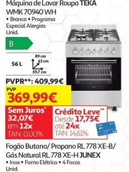 Auchan Máquina de lavar roupa teka promoção