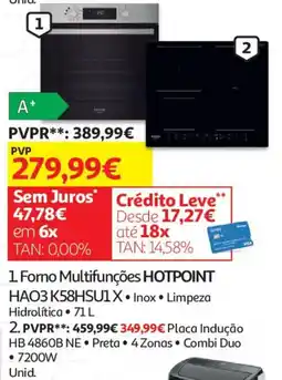 Auchan Forno multifunções hotpoint promoção