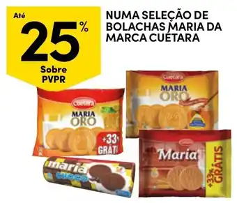 Continente Bolachas maria da marca cuetara promoção