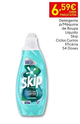 Recheio Detergente p/Máquina de Roupa Líquido Skip Ciclos Curtos Eficácia promoção