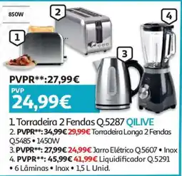 Auchan torradeira 2 fendas q.5287 qilive promoção
