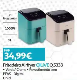 Auchan Fritadeira Airfryer qilive q.5338 promoção