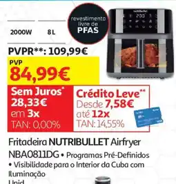Auchan Fritadeira nutribullet airfryer promoção